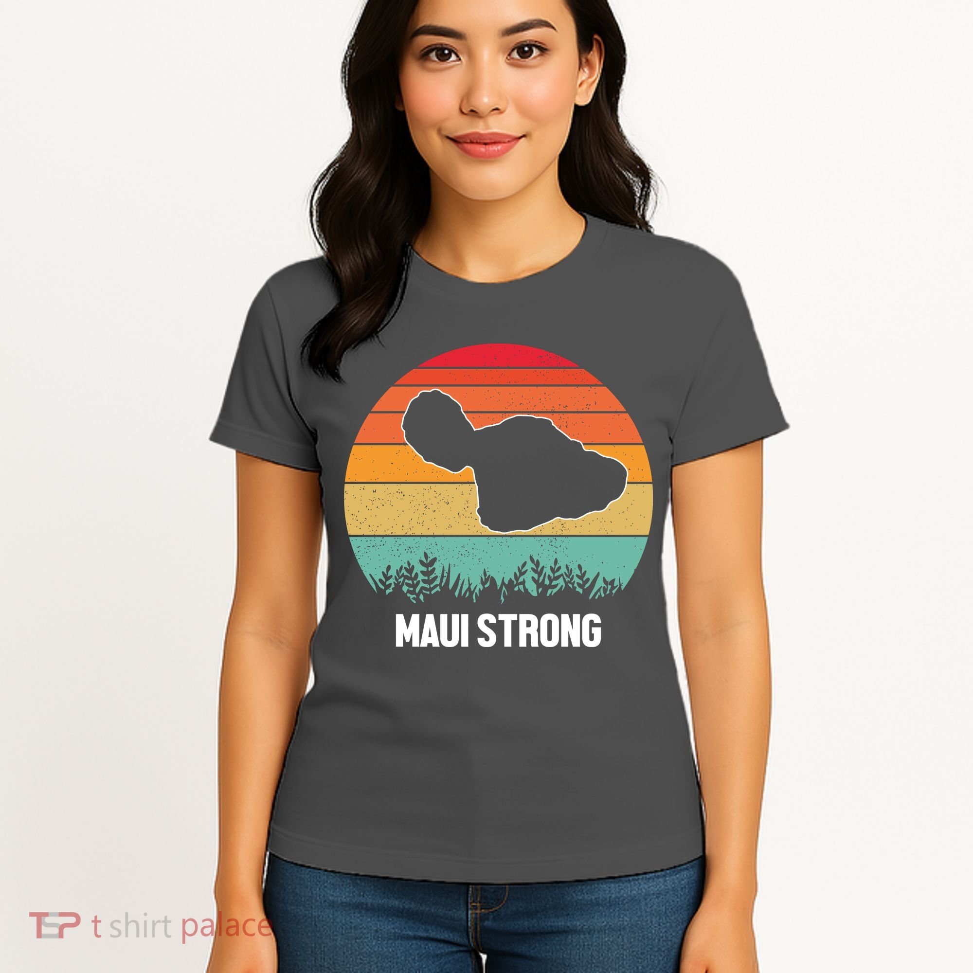 Maui Strong Hawaii Wildfire Sunset Women's T-Shirt