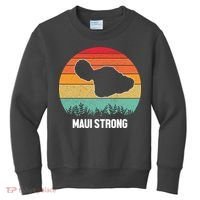 Maui Strong Hawaii Wildfire Sunset Kids Sweatshirt thumb 0