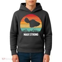 Maui Strong Hawaii Wildfire Sunset Kids Hoodie thumb 4