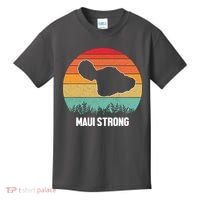 Maui Strong Hawaii Wildfire Sunset Kids T-Shirt thumb 0
