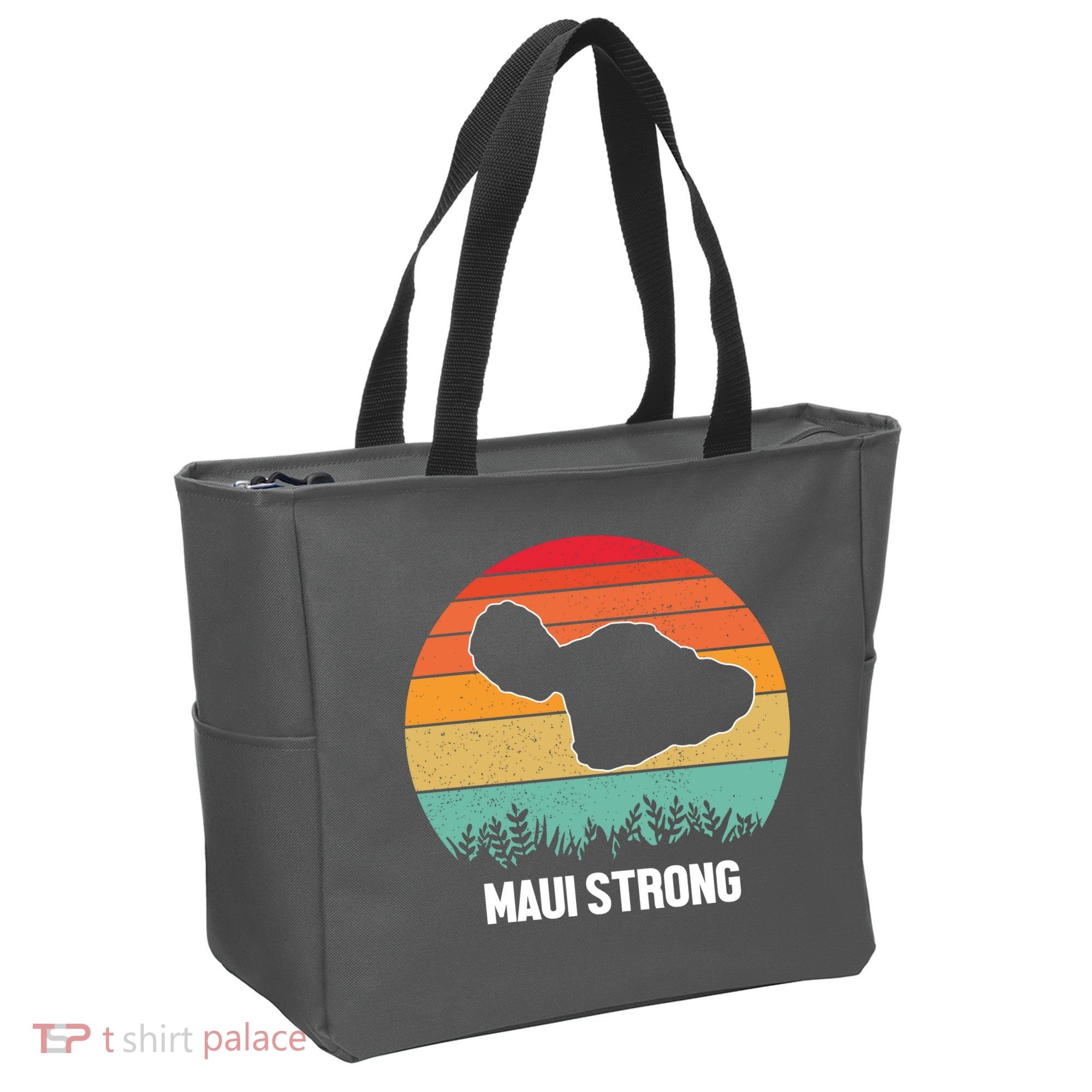 Maui Strong Hawaii Wildfire Sunset Tote Bag