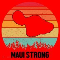 Maui Strong Hawaii Wildfire Sunset Santa Hat thumb 1