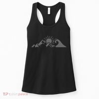 Mountains & Sea Hiking Surfer Climbing Hiker Nature Outdoor Women's Tank Top thumb 0