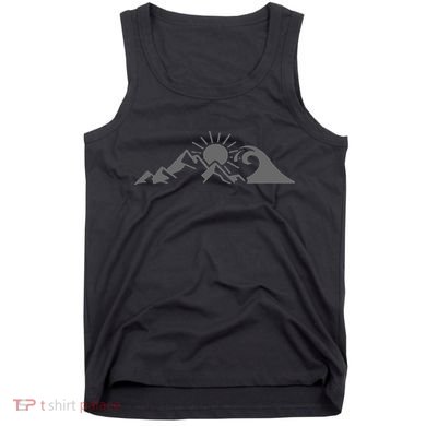 Mountains & Sea Hiking Surfer Climbing Hiker Nature Outdoor Tank Top