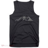Mountains & Sea Hiking Surfer Climbing Hiker Nature Outdoor Tank Top thumb 0