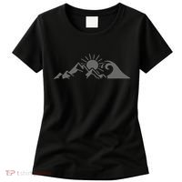 Mountains & Sea Hiking Surfer Climbing Hiker Nature Outdoor Women's T-Shirt thumb 0