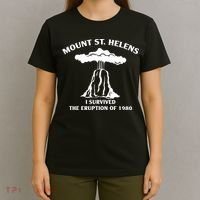 Mount St Helens I Survived The Eruption Of 1980 T-Shirt thumb 4