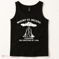 Mount St Helens I Survived The Eruption Of 1980 Tank Top thumb 2