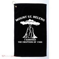 Mount St Helens I Survived The Eruption Of 1980 Golf Towel thumb 0