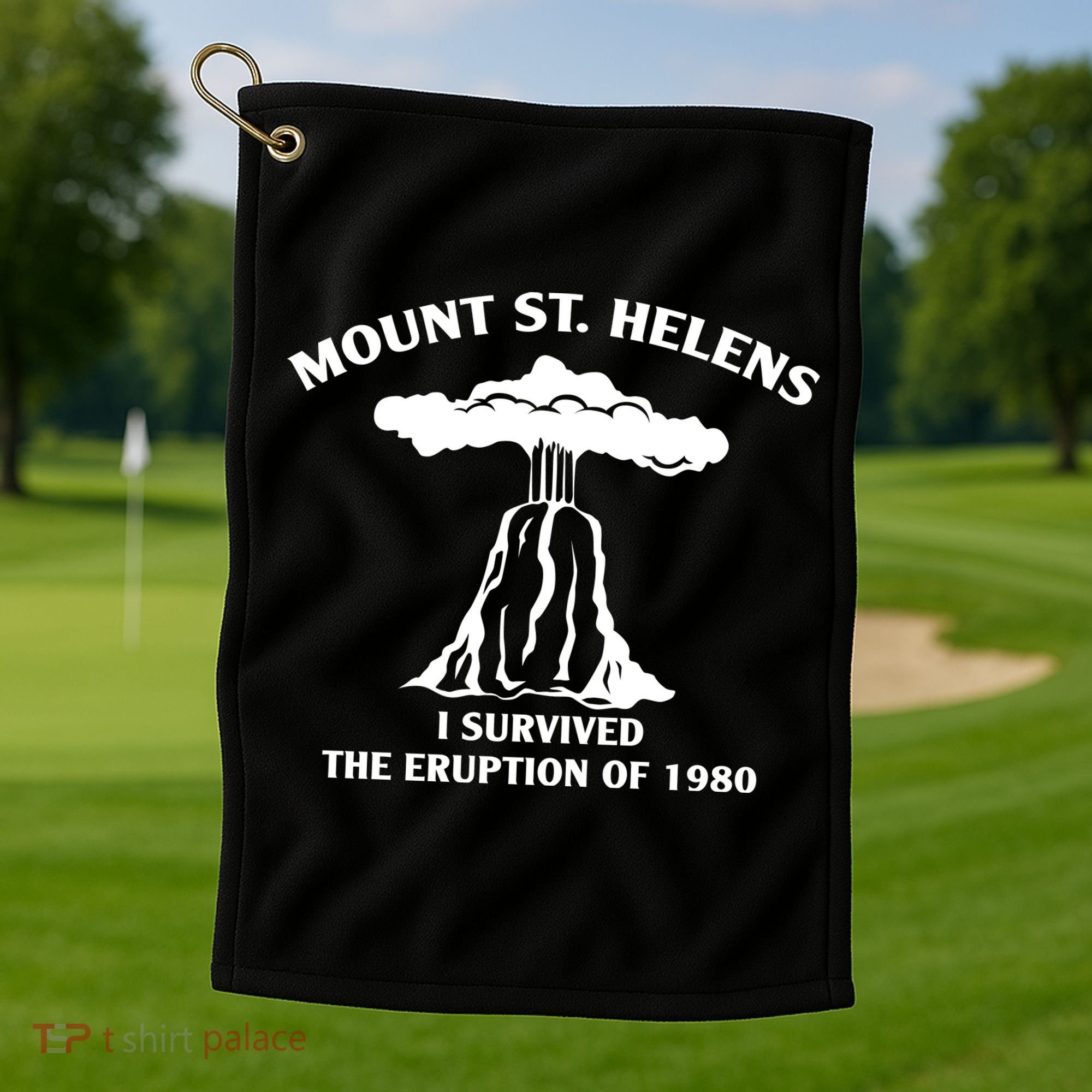 Mount St Helens I Survived The Eruption Of 1980 Golf Towel