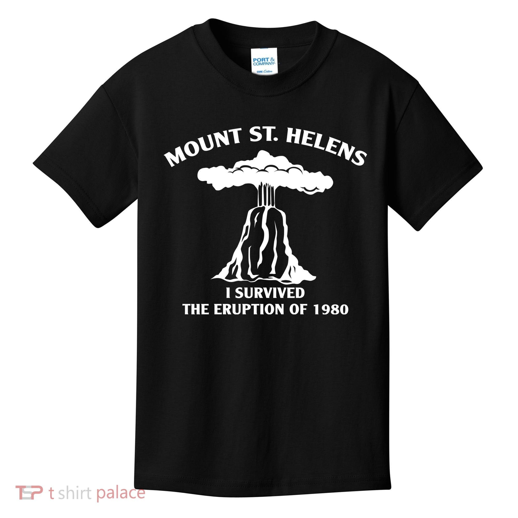 Mount St Helens I Survived The Eruption Of 1980 Kids T-Shirt