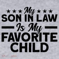 My Son In Law Is My Favorite Child Family Women's Racerback Cropped Tank thumb 2