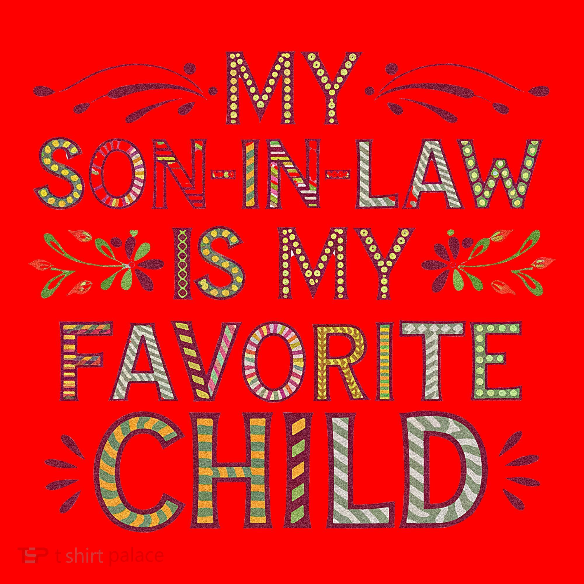 My Soninlaw Is My Favorite Child Funny Present Santa Hat