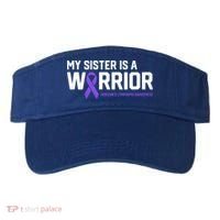 My Sister Is A Warrior Hodgkin's Lymphoma Cancer Awareness Gift Visor thumb 0