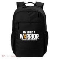My Son Is A Warrior Leukemia Cancer Blood Awareness Month Gift Backpack thumb 0