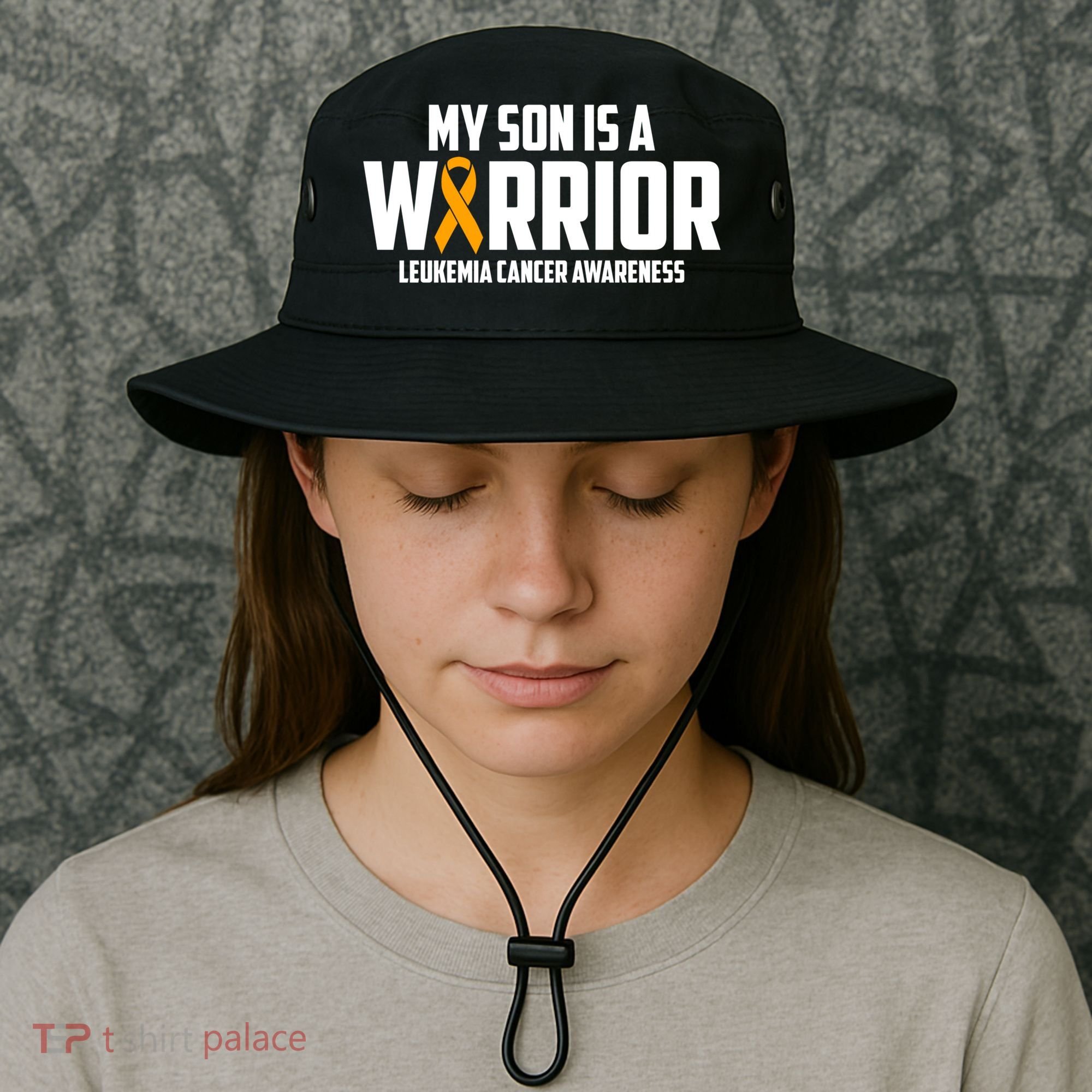 My Son Is A Warrior Leukemia Cancer Blood Awareness Month Gift Bucket Hat