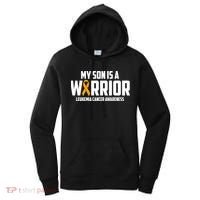 My Son Is A Warrior Leukemia Cancer Blood Awareness Month Gift Women's Hoodie thumb 0
