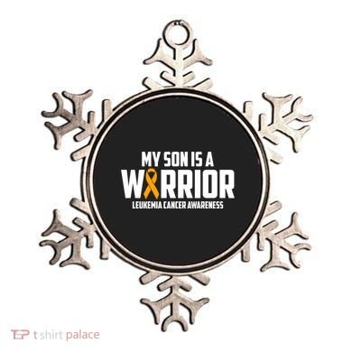 My Son Is A Warrior Leukemia Cancer Blood Awareness Month Gift Ornament