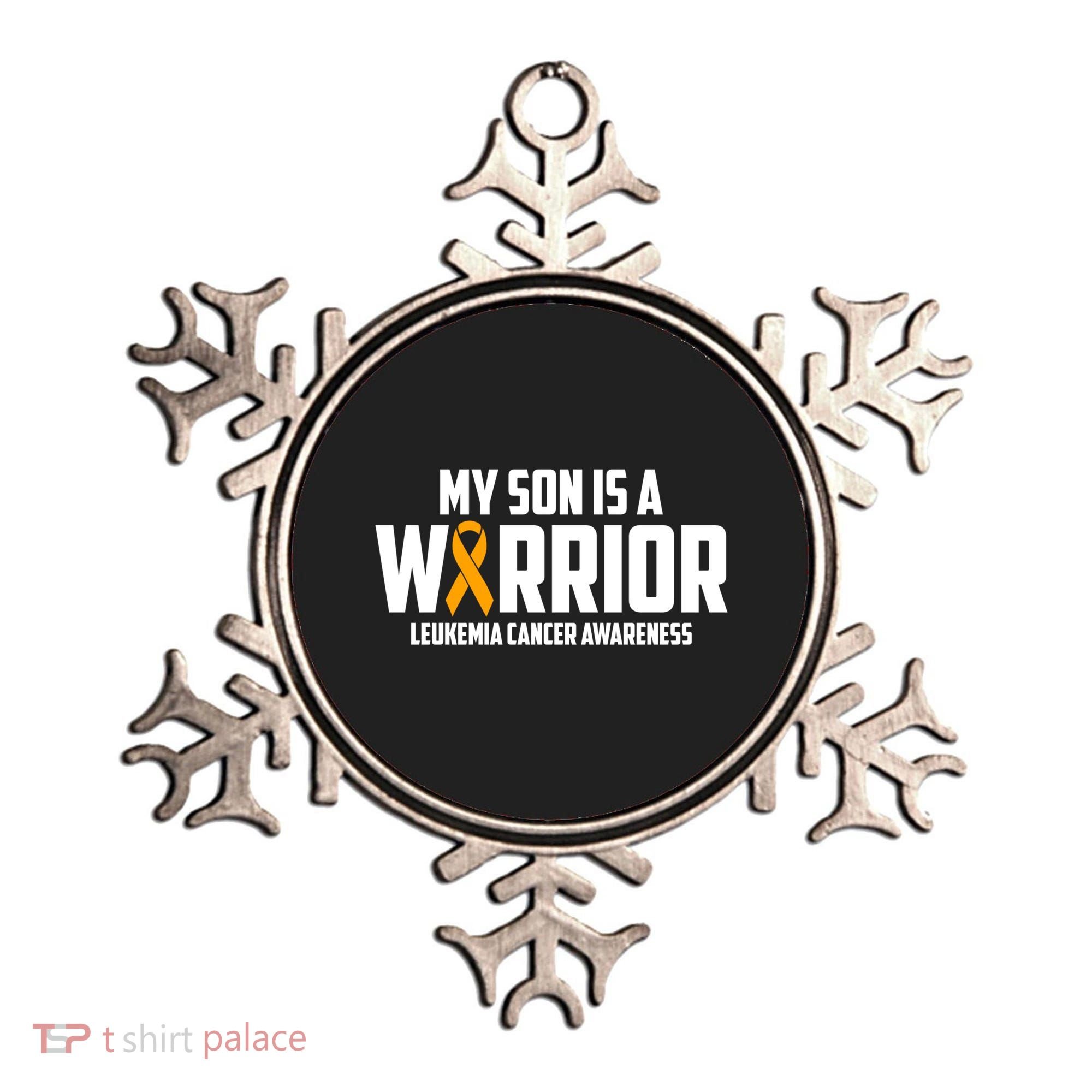 My Son Is A Warrior Leukemia Cancer Blood Awareness Month Gift Ornament