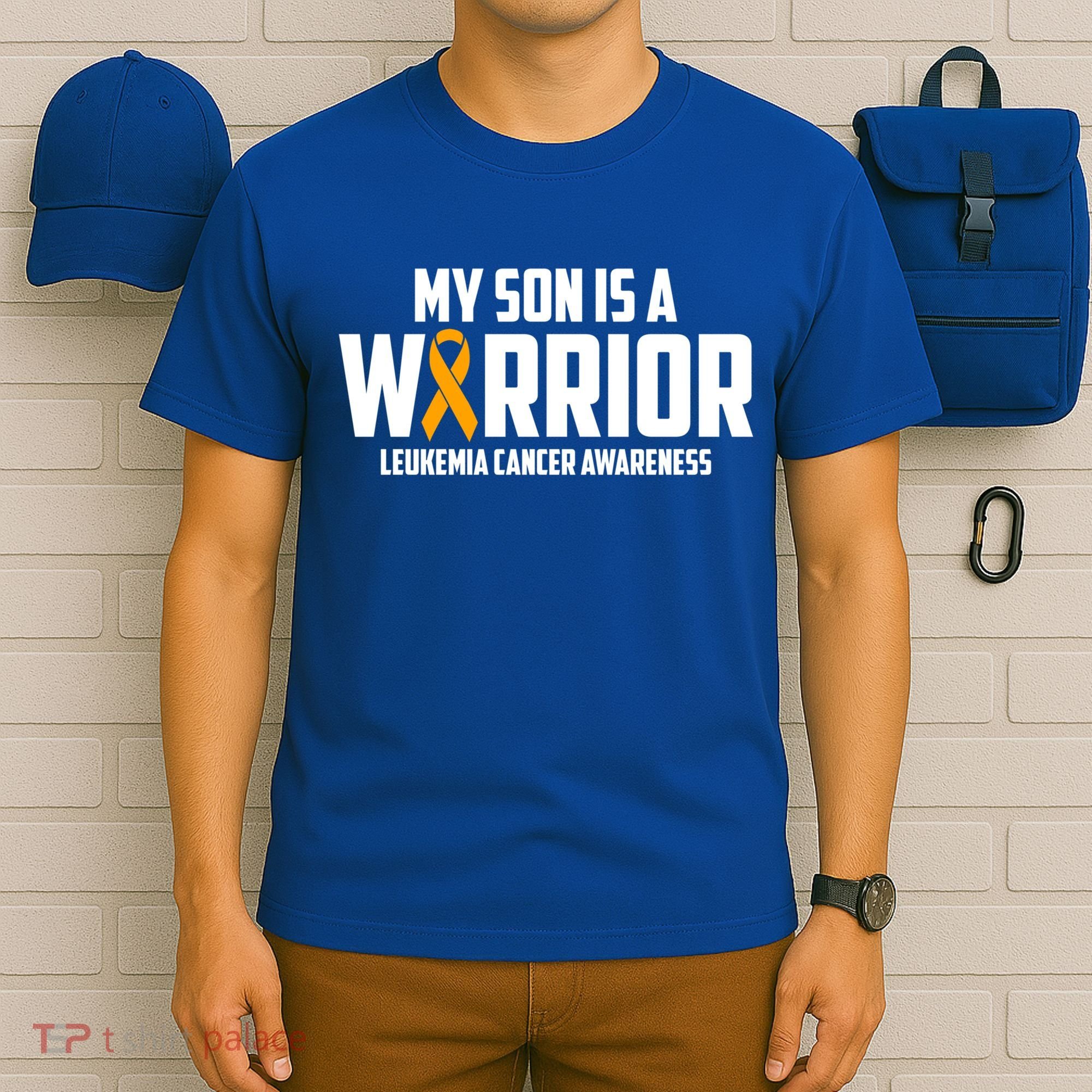 My Son Is A Warrior Leukemia Cancer Blood Awareness Month Gift T-Shirt