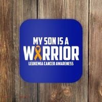 My Son Is A Warrior Leukemia Cancer Blood Awareness Month Gift Coaster thumb 0