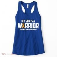 My Son Is A Warrior Leukemia Cancer Blood Awareness Month Gift Women's Tank Top thumb 0
