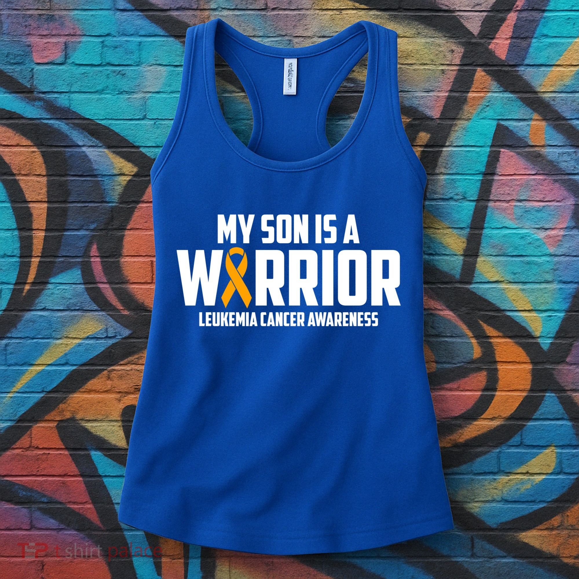 My Son Is A Warrior Leukemia Cancer Blood Awareness Month Gift Women's Tank Top