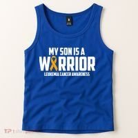 My Son Is A Warrior Leukemia Cancer Blood Awareness Month Gift Tank Top thumb 2