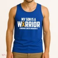 My Son Is A Warrior Leukemia Cancer Blood Awareness Month Gift Tank Top thumb 3