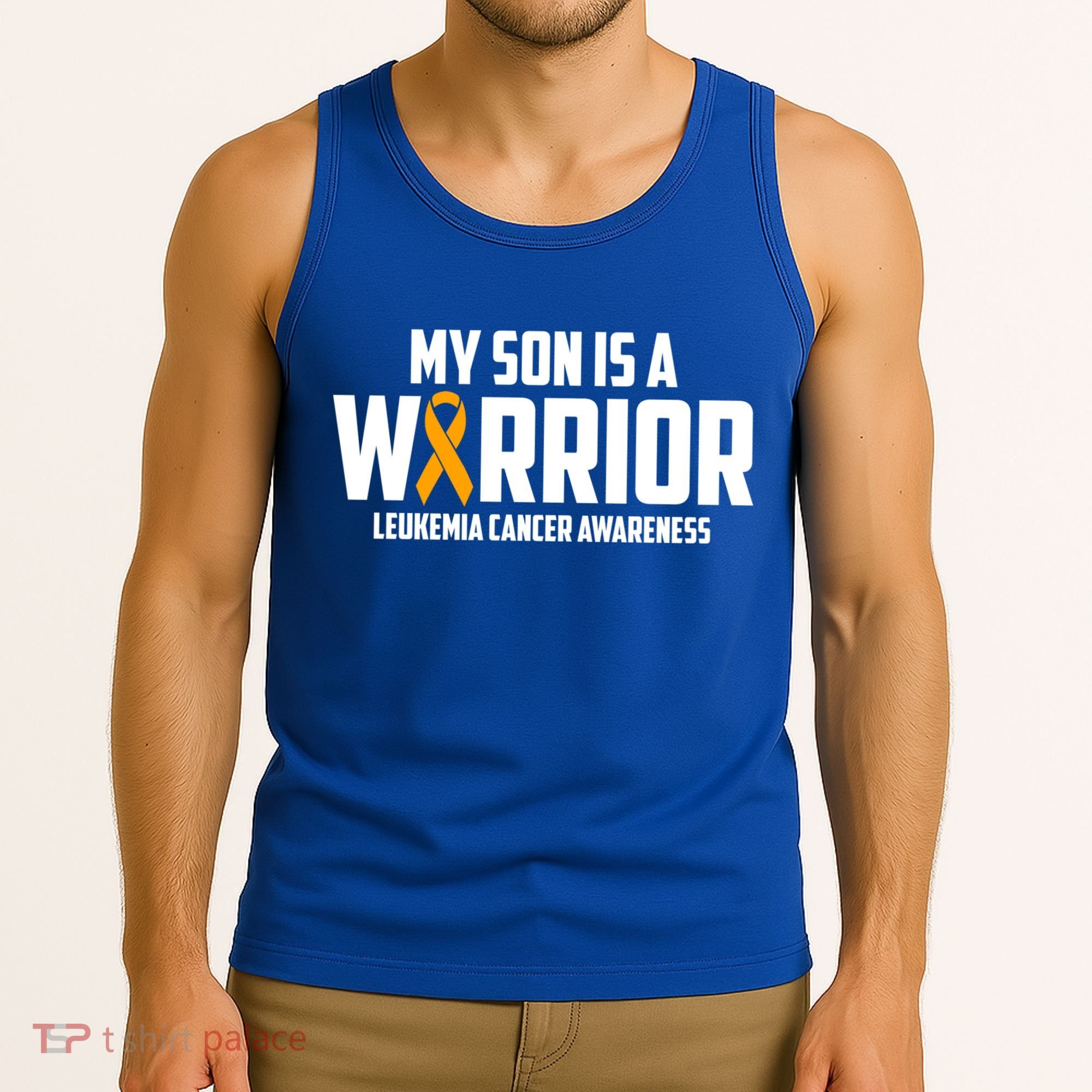 My Son Is A Warrior Leukemia Cancer Blood Awareness Month Gift Tank Top