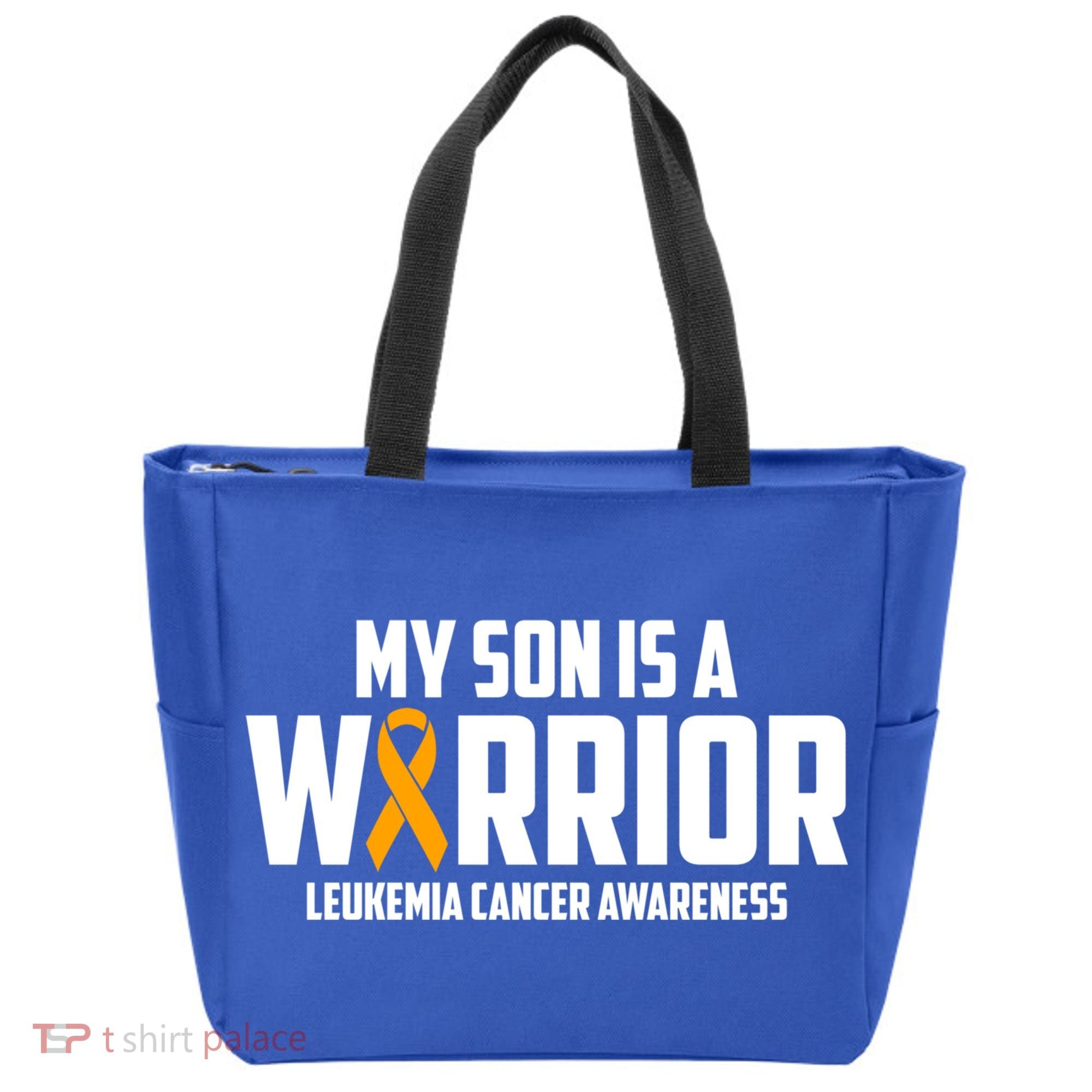 My Son Is A Warrior Leukemia Cancer Blood Awareness Month Gift Tote Bag