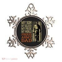 My Son Is A Soldier Hero Proud Army Dad Us Military Father Great Gift Ornament thumb 0