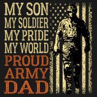 My Son Is A Soldier Hero Proud Army Dad Us Military Father Great Gift Ornament thumb 1