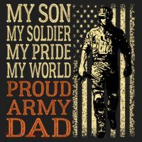 My Son Is A Soldier Hero Proud Army Dad Us Military Father Great Gift Hat thumb 2