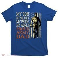 My Son Is A Soldier Hero Proud Army Dad Us Military Father Great Gift T-Shirt thumb 0