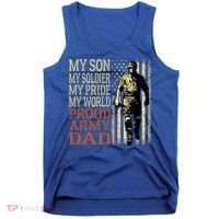 My Son Is A Soldier Hero Proud Army Dad Us Military Father Great Gift Tank Top thumb 0
