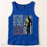 My Son Is A Soldier Hero Proud Army Dad Us Military Father Great Gift Tank Top thumb 2