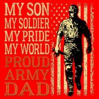 My Son Is A Soldier Hero Proud Army Dad Us Military Father Great Gift Santa Hat thumb 1