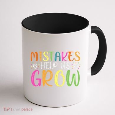 Motivational Slogan Inspirational Math Teacher Colorful Typography Coffee Mug back