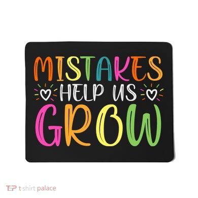 Motivational Slogan Inspirational Math Teacher Colorful Typography Mousepad