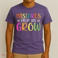 Motivational Slogan Inspirational Math Teacher Colorful Typography T-Shirt thumb 3