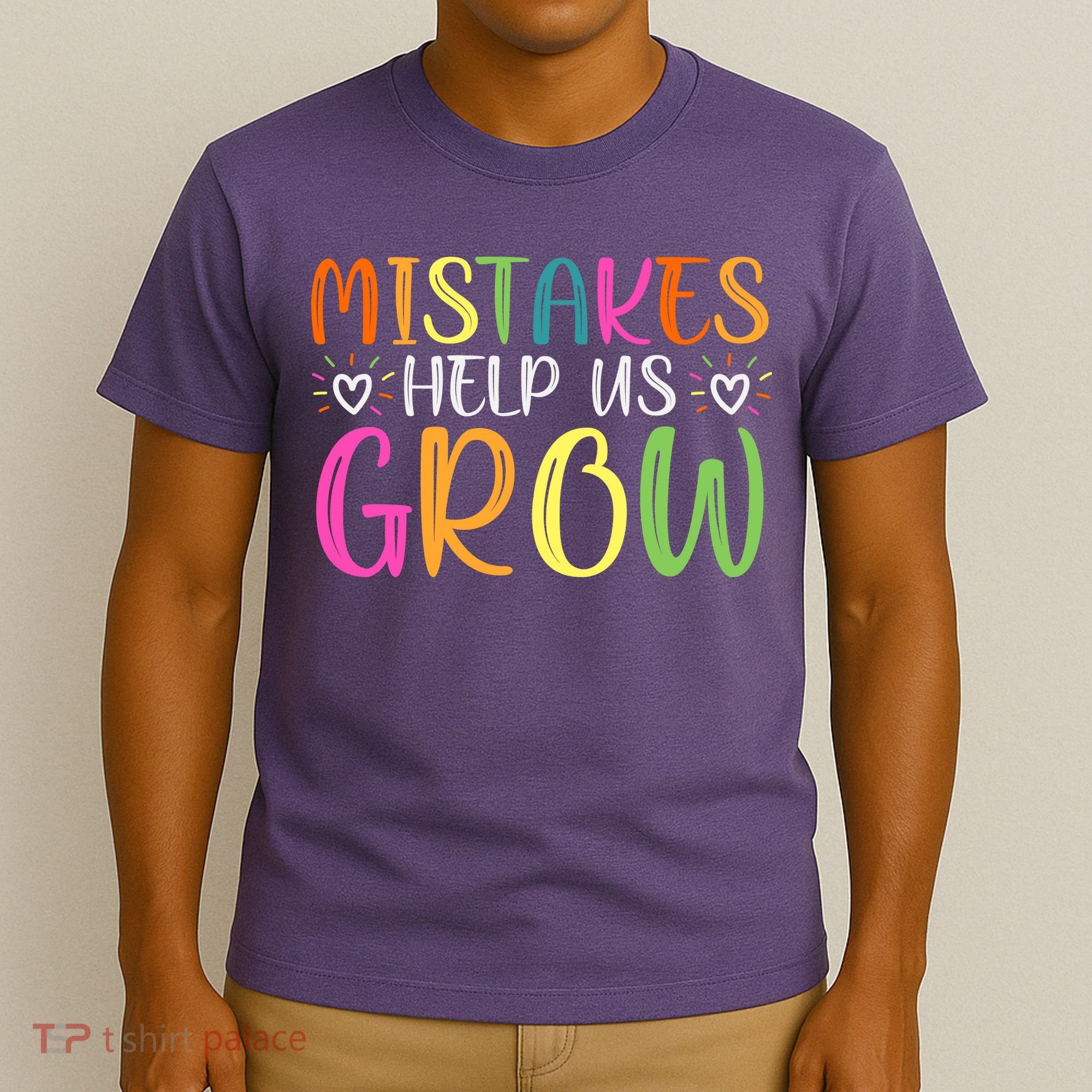 Motivational Slogan Inspirational Math Teacher Colorful Typography T-Shirt