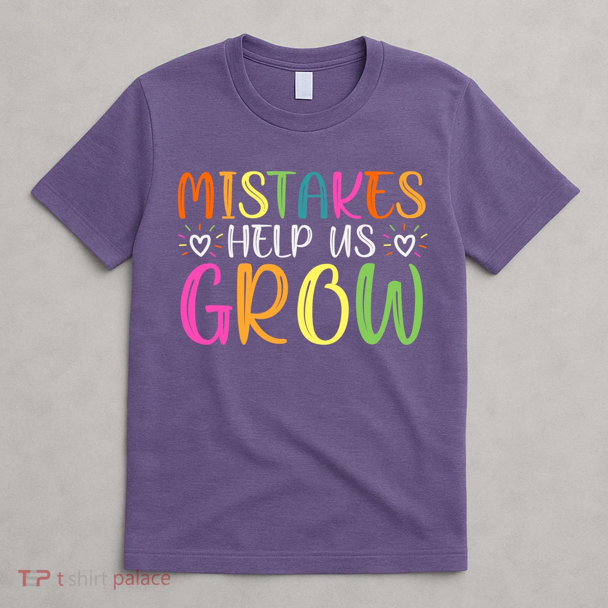 Motivational Slogan Inspirational Math Teacher Colorful Typography T-Shirt