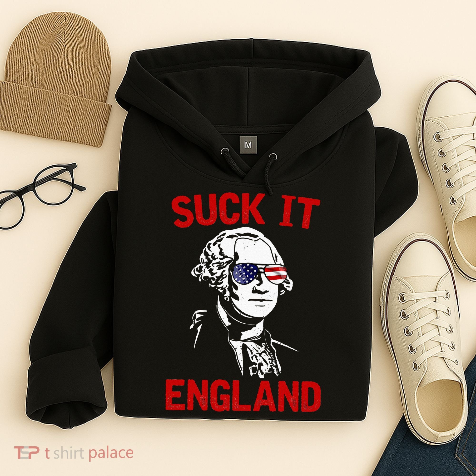 mb35 Suck It England Funny 4th of July Independence Day Hoodie