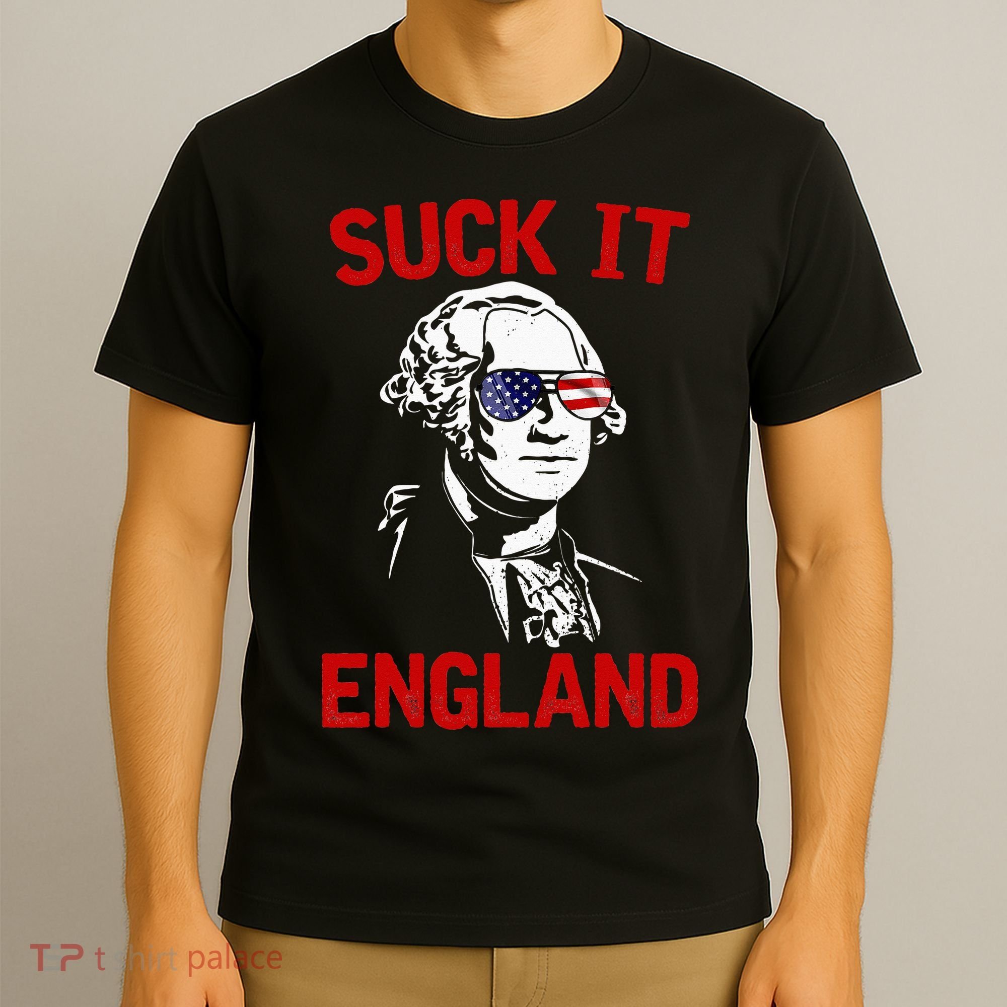 mb35 Suck It England Funny 4th of July Independence Day T-Shirt