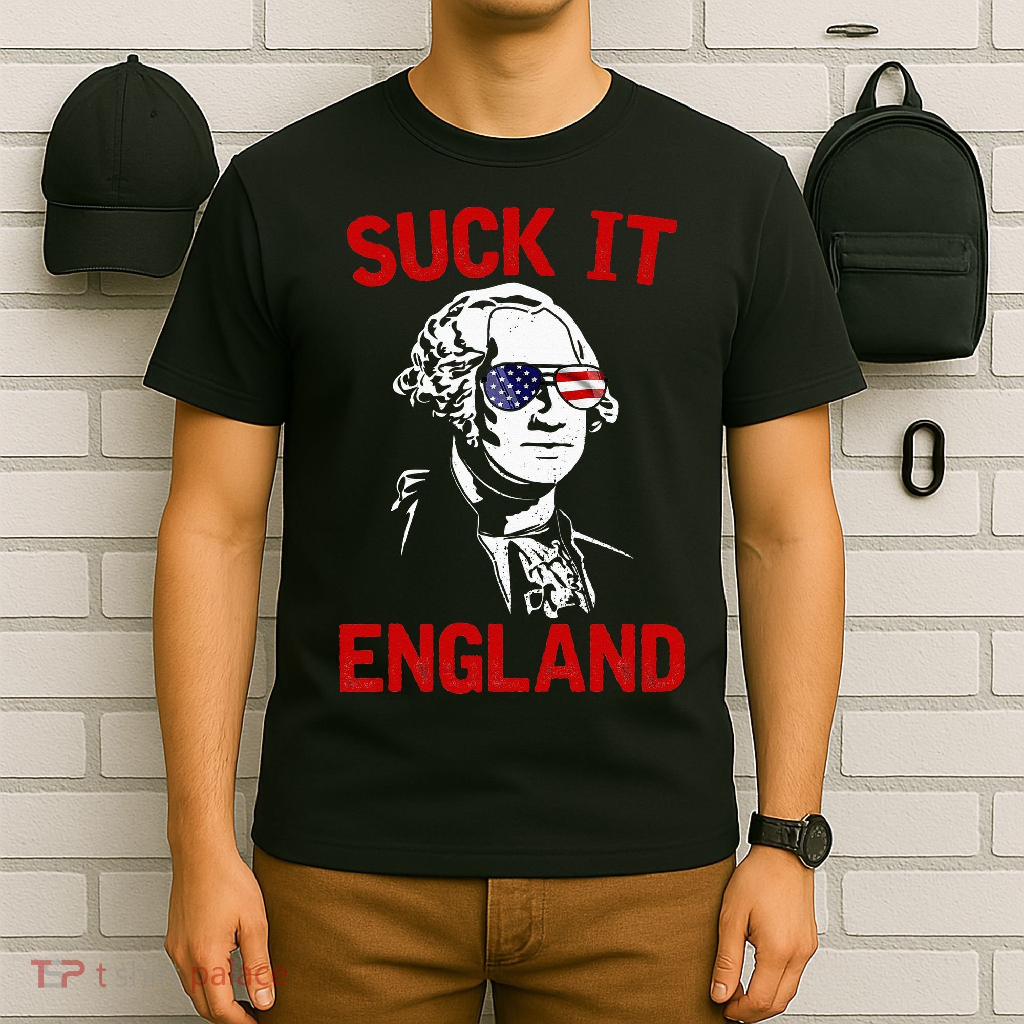 mb35 Suck It England Funny 4th of July Independence Day T-Shirt