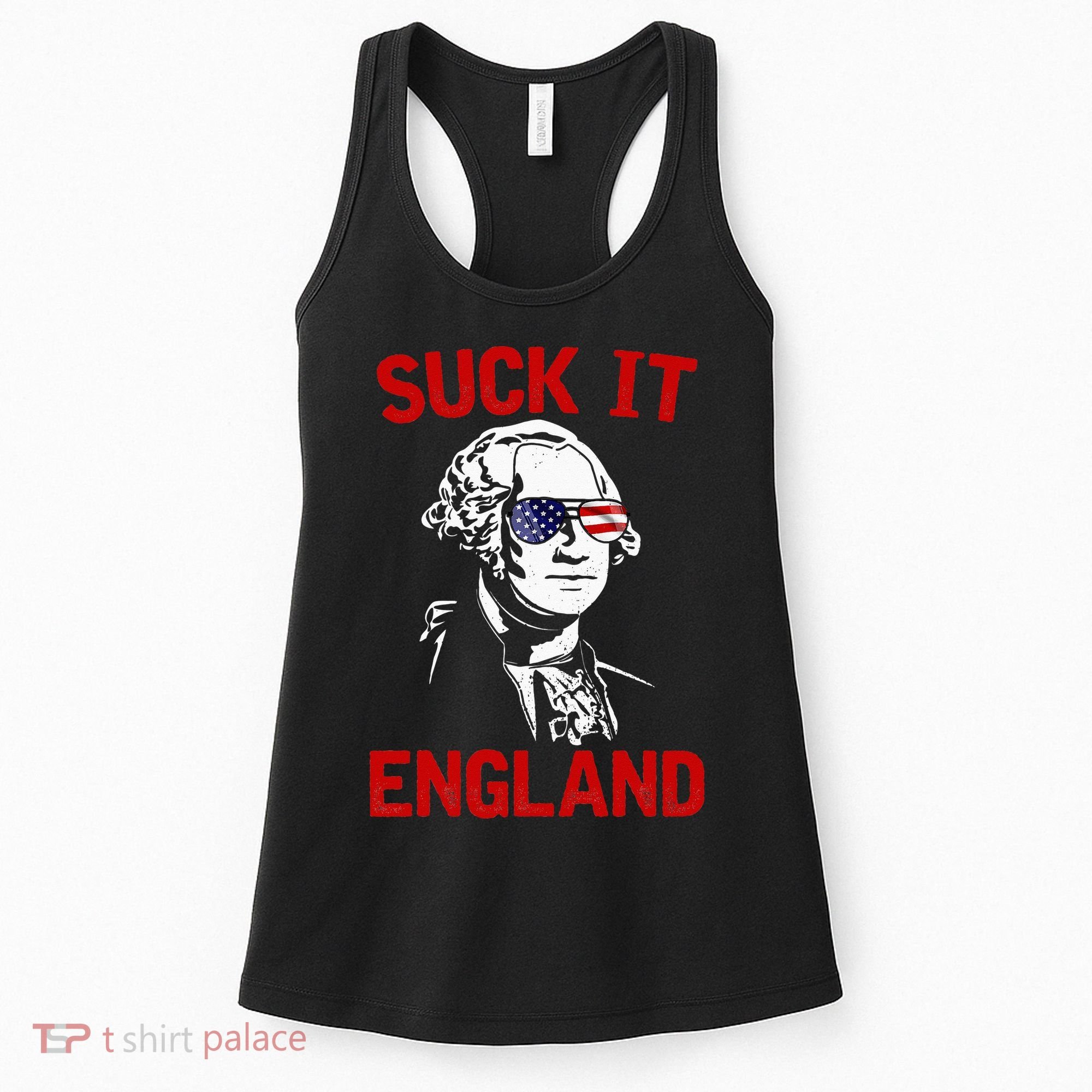 mb35 Suck It England Funny 4th of July Independence Day Women's Tank Top