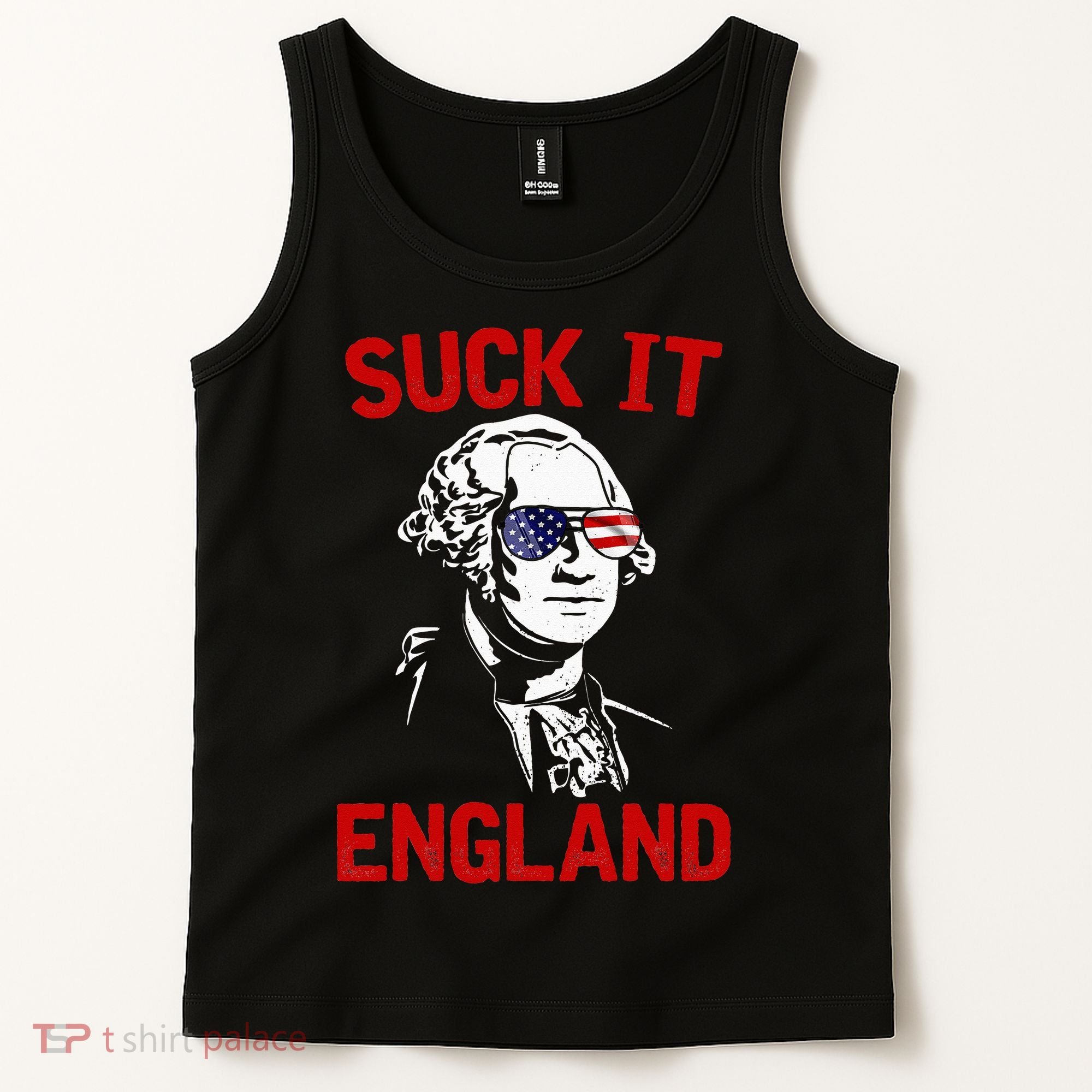 mb35 Suck It England Funny 4th of July Independence Day Tank Top