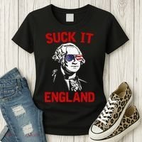 mb35 Suck It England Funny 4th of July Independence Day Women's T-Shirt thumb 3