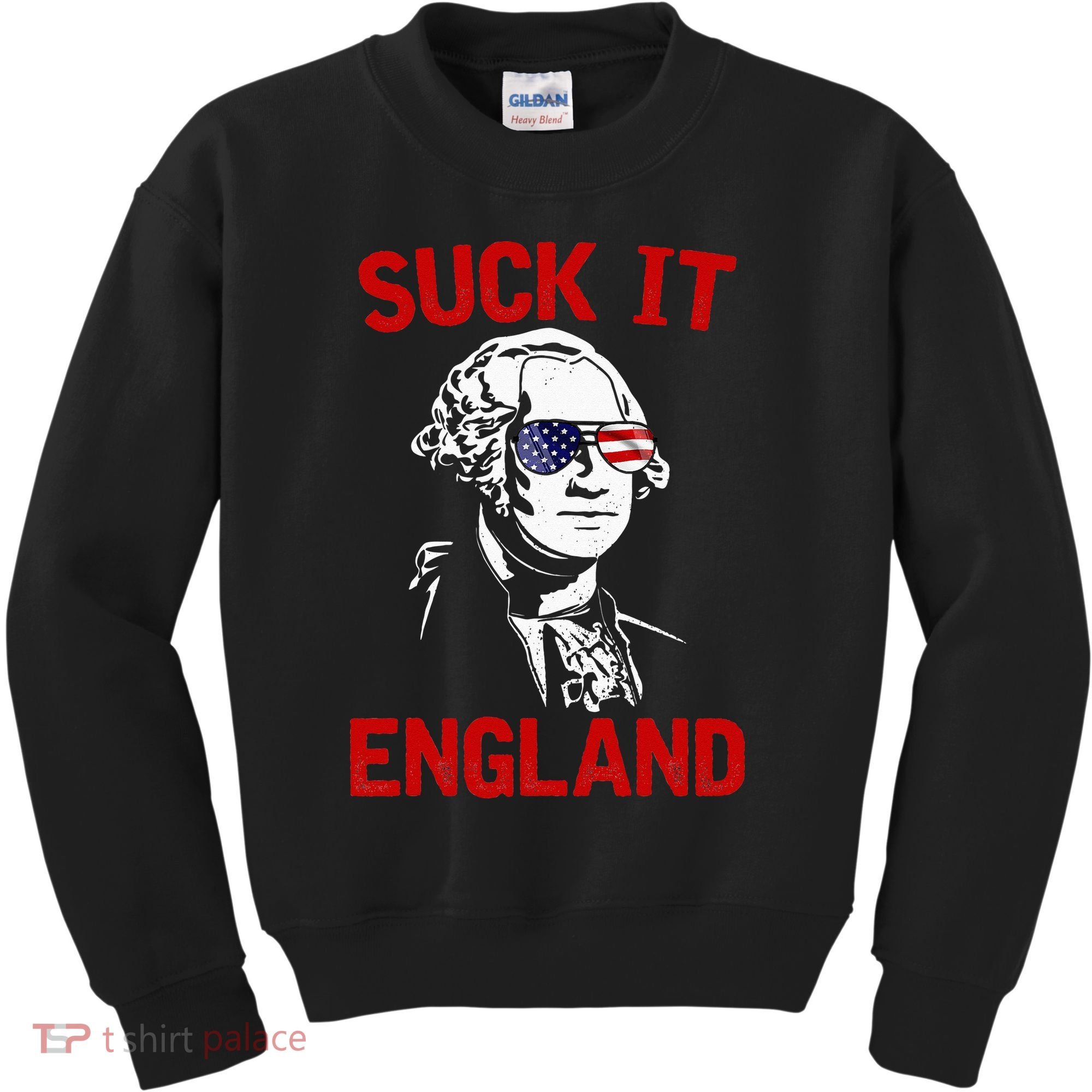 mb35 Suck It England Funny 4th of July Independence Day Kids Sweatshirt